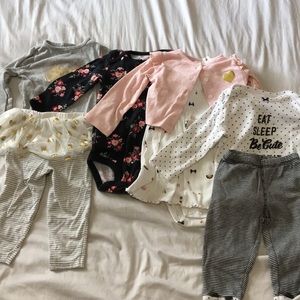 Carter’s Baby Girl 12 Mo Lot of 4 Outfits